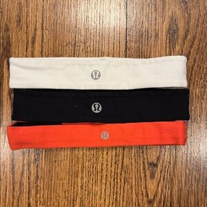 Lululemon athletica Hairbands Set - orange, White, Black